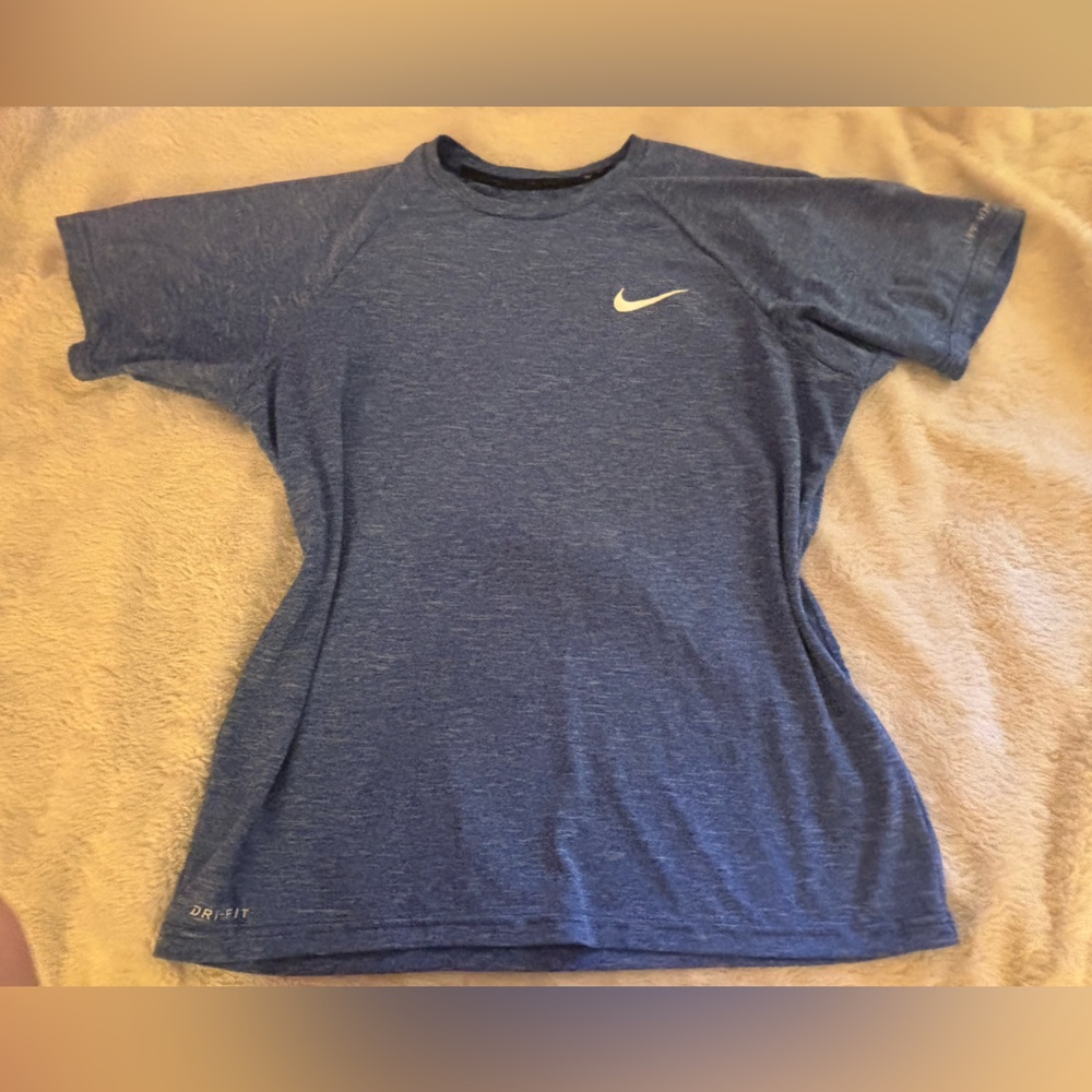 Nike Heathered Blue Performance Shirt 🐳